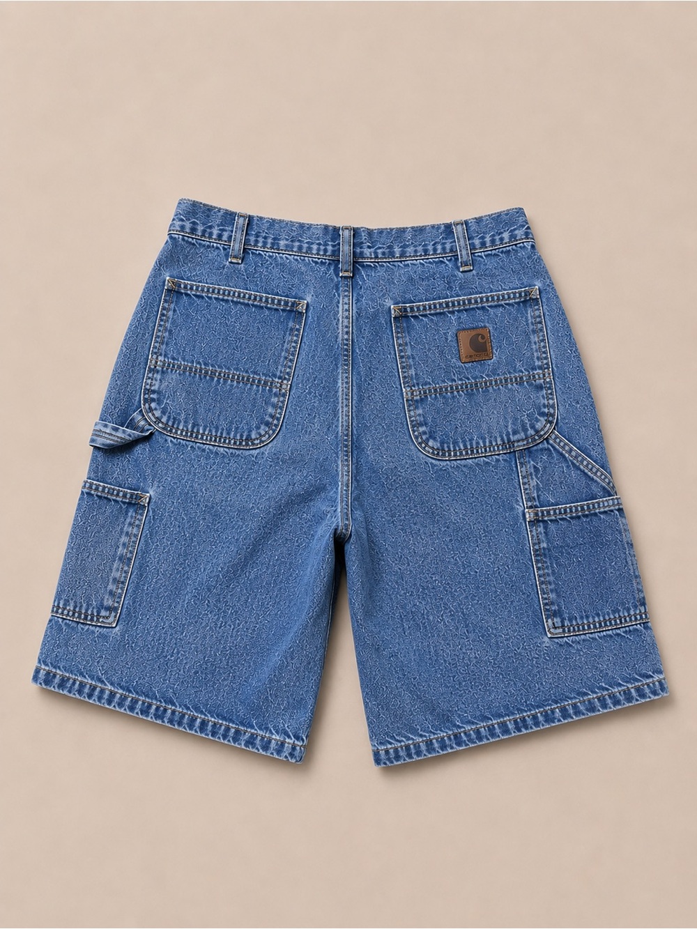 Carhartt Men’s Blue Denim Cargo Carpenter Shorts